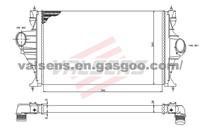 Intercooler for Citroen Xantia (93-) Oe: 96122111