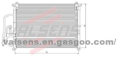 Condenser for Daewoo Lanos (97-) 1. 3i, 1. 5i, 1. 6i Oe: 96274635