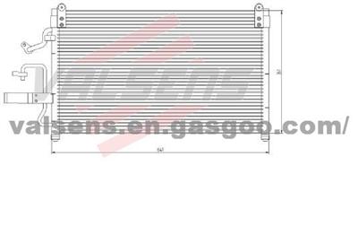 Condenser for Daewoo Leganza 2. 2l '98-'02 Oe: 96394346