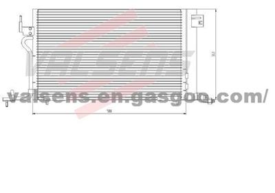 Condenser for Citroen Zx Break N2 Oe: 96. 280. 075. 80