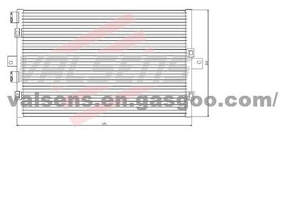 Condenser for Chrysler Pt Cruiser '01-'05 Oe: 5096191aa