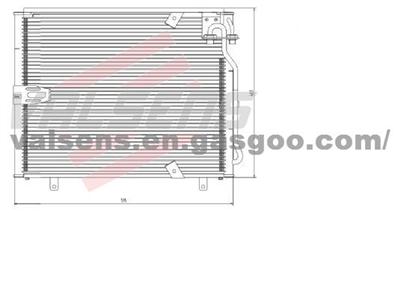 Condenser for BMW E-32/ E-34 '86, OE: 64538391320