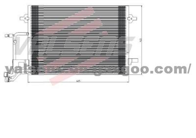 Condenser for Audi A6/ S6 1. 8i 20v, 1. 9tdi, 2. 4i V6, 2. 8i V6, Oe: 4b0 260 401f 4b0 260 401t