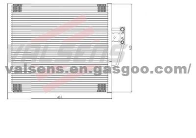 Condenser for Bmw E-39 5 Series '94-'97,