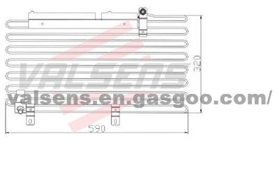 Condenser for Audi-100 86'-92' Oe: 443 260 401h