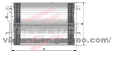 Condenser for Audi A4/ S4 (00-) , A6/ S6 (01-) Oe: 8e0 260 401a