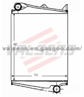 Intercooler for Volvo Fh 12 (93-) Oe: 16 65 242/ 81 12 564