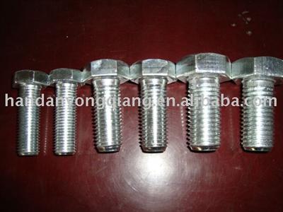 zinc plated bolt.