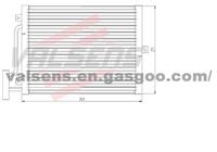 Condenser for PORSCHE 911/CARRERA '99-'04/BOXSTER '97-'04      OE:8FC 351 300 691