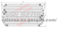 Condenser for TOYOTA GOA-CAMRY '98; LEXUS ES300 (R134A)       OE:88460-06060