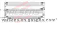 Condenser for TOYOTA PRIZM  '88-'91      OE:88460-12370