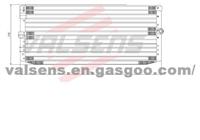 Condenser for TOYOTA COROLLA AE92 '88-'92    OE:88460-12092