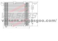 Condenser for ASTRA  G (98-) ,ZAFIRA A (99-)1.7 TD, 2.0 TD, 2.2TD     OE:1850 056