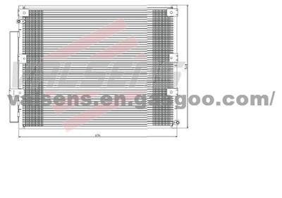 Condenser for TOYOTA  LAND CRUISE 100 4700 (94-)     OE:88460-60903