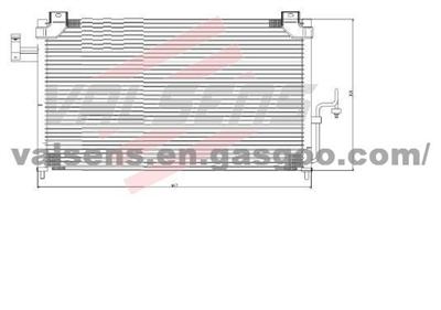 Condenser for MAZDA PREMACY(99-)  OE:C100-61-480