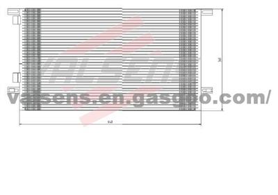 Condenser for RENAULT LAGUNA (94-)      OE:7701045346