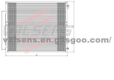 Condenser for TOYOTA LAND CRUISER 120 (02-)  3.0 TD     OE:88461-60100