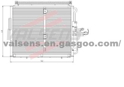 Condenser for M. BENZ STUFENHECK (W124)   OE:1248302070