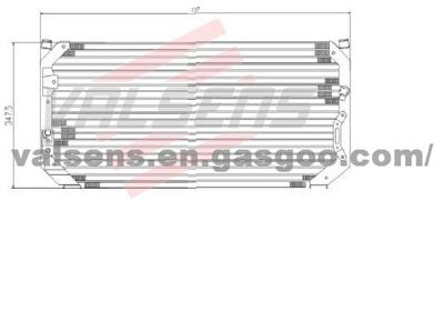 Condenser for TOYOTA COROLLA AE101'92-'93  (R12); 1.8 AE100       OE:88460-12410