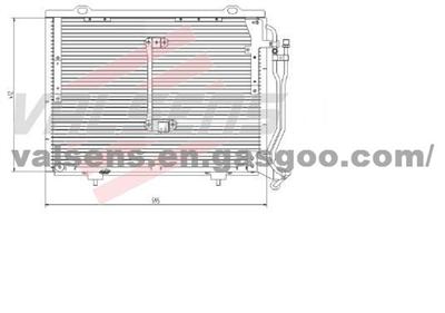 Condenser for M. BENZ C-CLASS W 202 C200 CDI(97-)   OE:202 830 1070