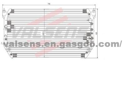 Condenser for TOYOTA CAMRY; LEXUS ES300 (R134A) '97-'01      OE:88460-06050