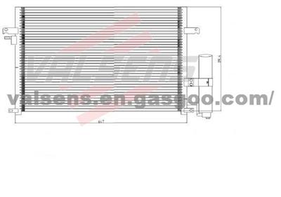 Condenser for BUICK EXCELLE (04-),CHEVROLET LACETTI (04-);DAEWOO LACETTI (04-);SUZUKI FORENZA (03-)   OE:96484931