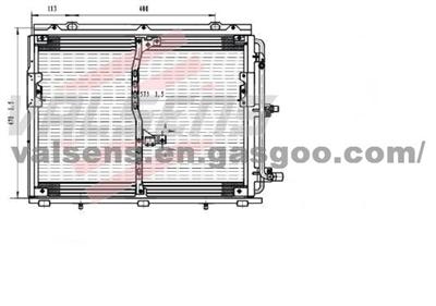 Condenser for M. BENZ W140 '92-'93     OE:W140 830 0570