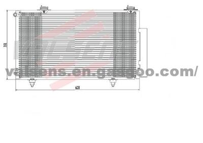 Condenser for TOYOTA VIOS  (WITH DRYER)     OE:88450-0B030