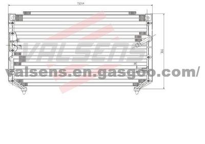 Condenser for TOYOTA GOA-CAMRY '97 (R134A); PREMIO;COROLLA      OE:88460-20520