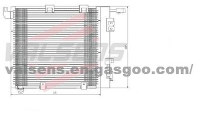 Condenser for ASTRA  G (98-) ,ZAFIRA A (99-)1.7 TD, 2.0 TD, 2.2TD     OE:1850 056