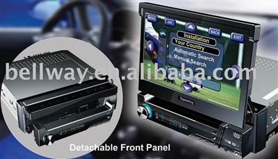 7'Single Din car dvd player