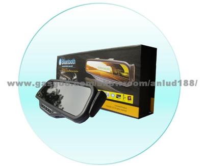 Iphone Blutooth Car Kit Handsfree Mirror with Mp3 Function