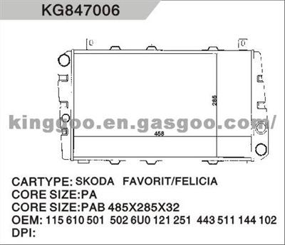 Skoda Octavia Radiator 1jo 121 253g/ K