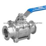 3-pc Clamp End Ball Valve Full Port