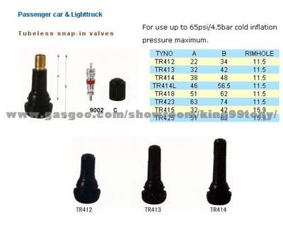 Tubeless Snap-in Valves