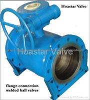 All Welded Ball Valve with Flange End DN150-DN300 Pressure PN25