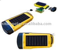 4-LED Portable Solar Flashlight