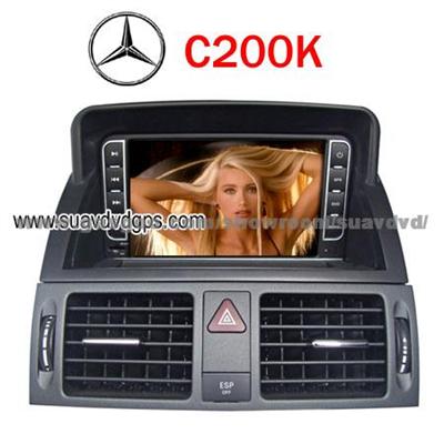 Benz C200k Factory Oem Radio Car Dvd Player Rds Bluetooth Ipod Gps Navi Cav-c200k