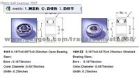 Metric Ball Bearings 1601