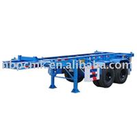 Container frame semi-trailer