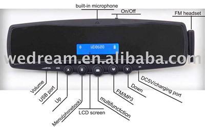 Bluetooth Handsfree Car kit with MP3 player