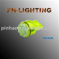 led auto lamp led auto light led car bulb T20-9LED