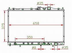 auto radiator for MITSUBISHI