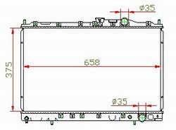 auto radiator for MITSUBISHI