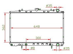 Auto parts of radiator