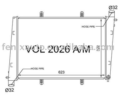 Auto Radiator for 1995-04 S40/ V40 Turbo