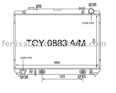 Auto radiator for 1996- TOWNACE NOAHCR42 / SPACIA