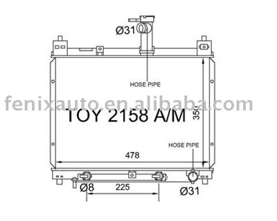 Auto radiator for VIOS 5CC