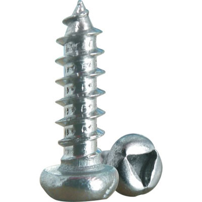 Round head triangle slot self-tapping screw