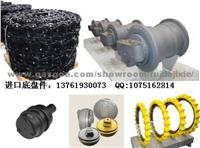 Long Inefficient Excavator Original Chassis Parts Round Roller Guide Wheel